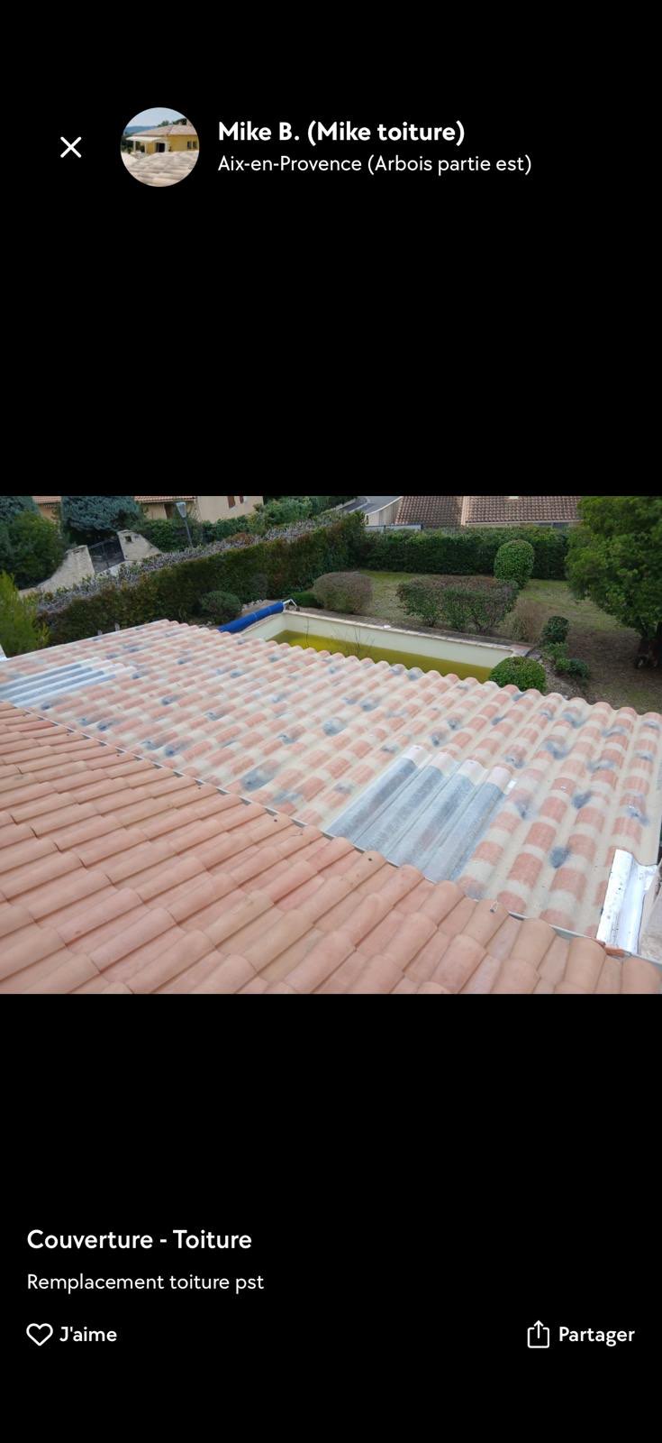 Mike B. couvreur professionnel - Aix-en-Provence